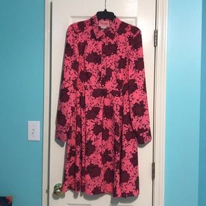 Kate Spade Smocked Bubble Dot Dress